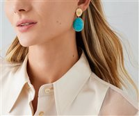 Boucles d'oreilles Marco Bicego Femme Lunaria in Or Turchese OB1404_TUM01 - OB1404_TUM01